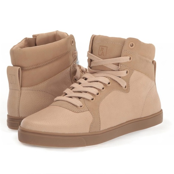 Rebecca Allen Shoes - REBECCA ALLEN The High Top Faux Leather Sneaker in Rose NEW